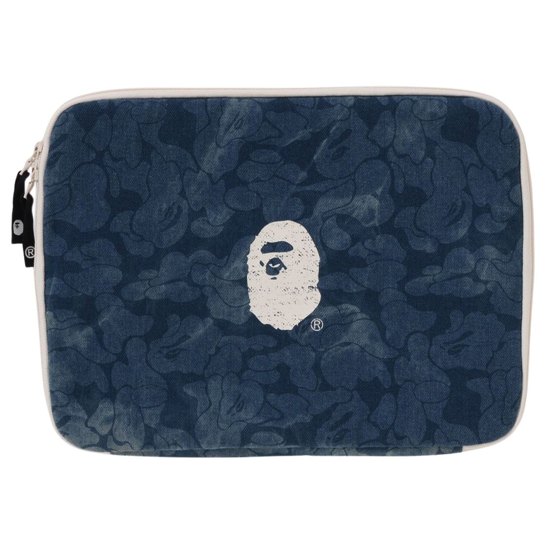 A Bathing Ape Solid Camo Denim Tech Case (blue / light indigo)