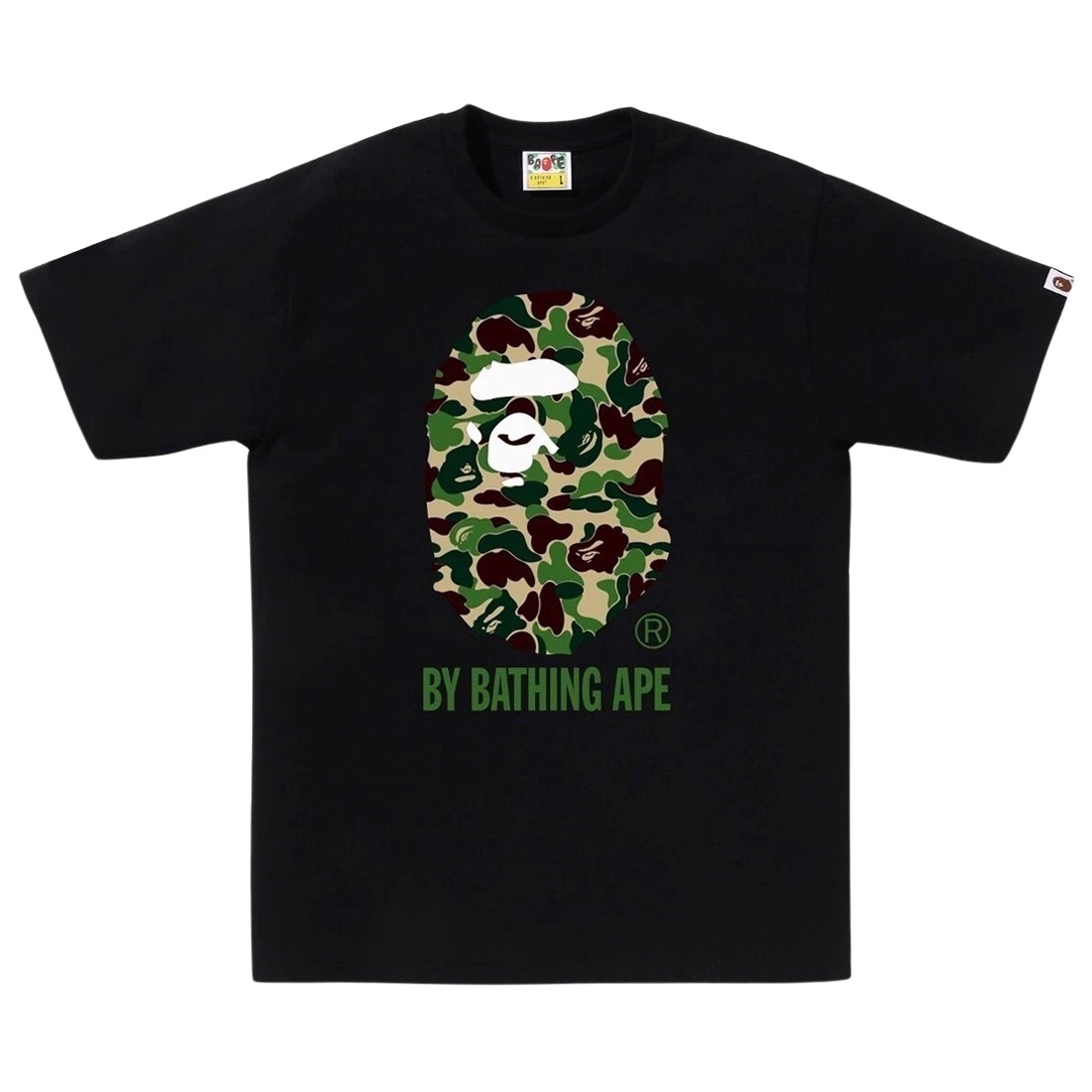 A Bathing Ape Men ABC Camo By Bathing Ape Tee (black / green)