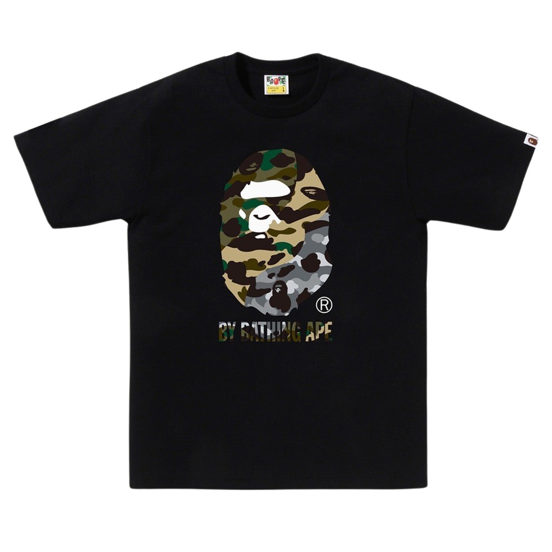 A Bathing Ape Men 1st Camo Crazy By Bathing Ape Tee (black)