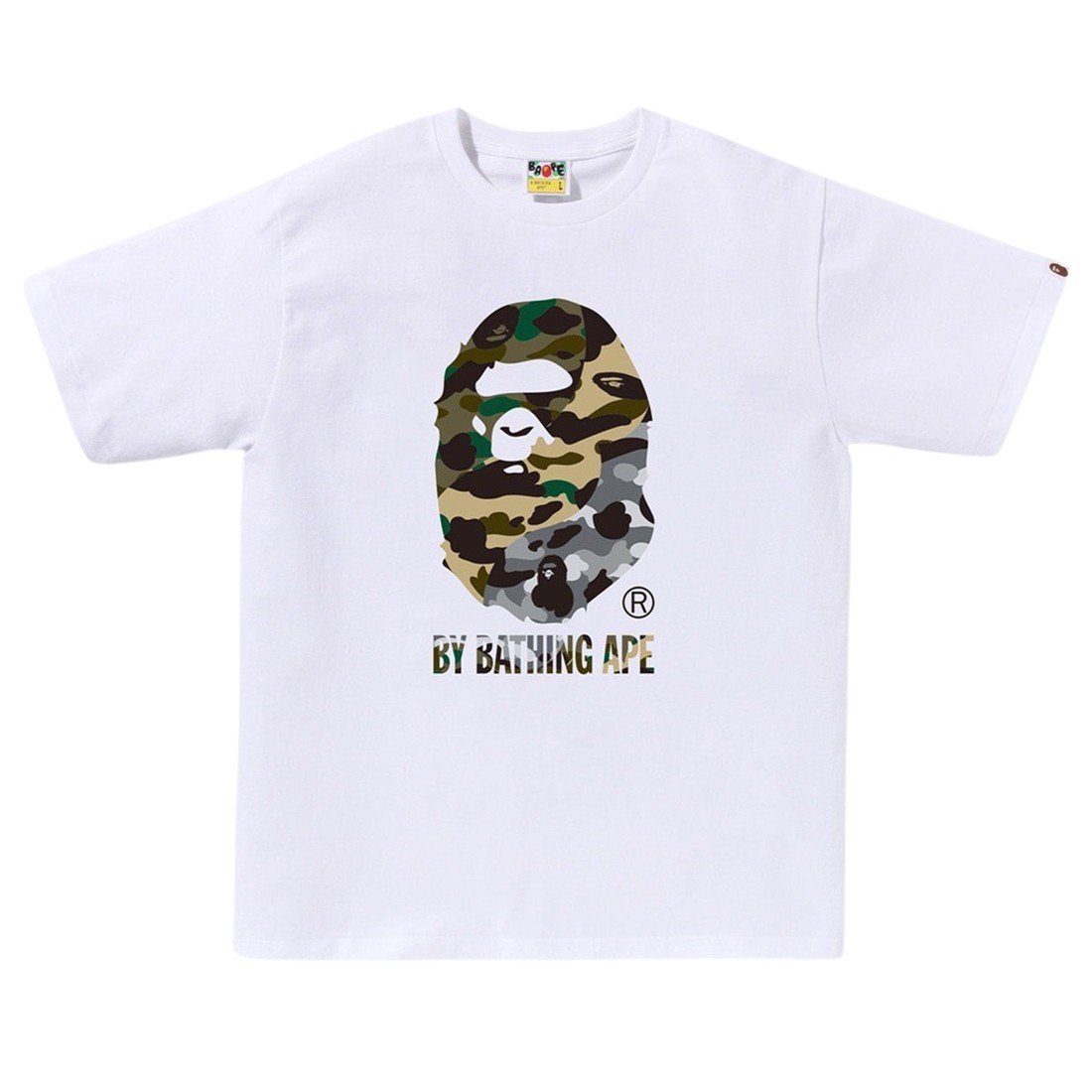 A Bathing Ape Men 1st Camo Crazy By Bathing Ape Tee (white)