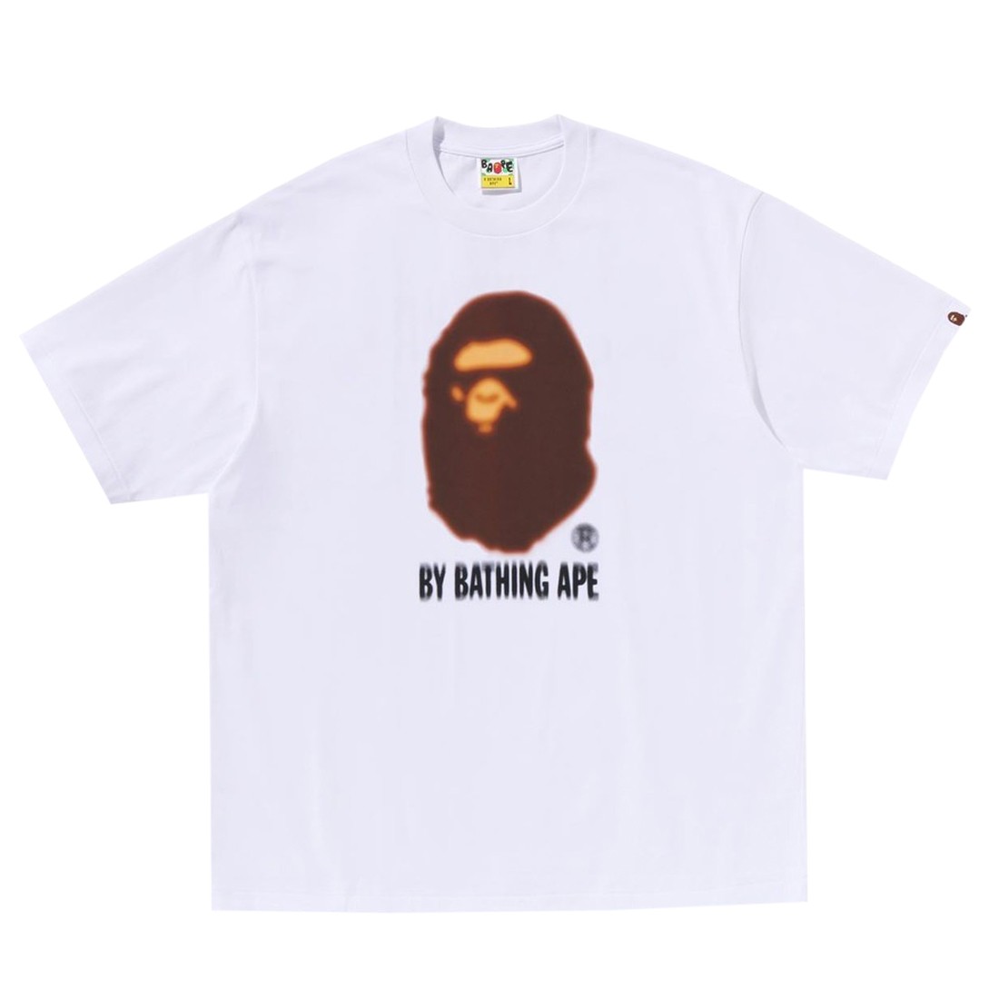 A Bathing Ape Men Blur By Bathing Ape Relaxed Fit Tee (white)