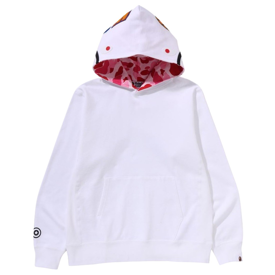 A Bathing Ape Men ABC Camo Shark Pullover Hoodie (white)