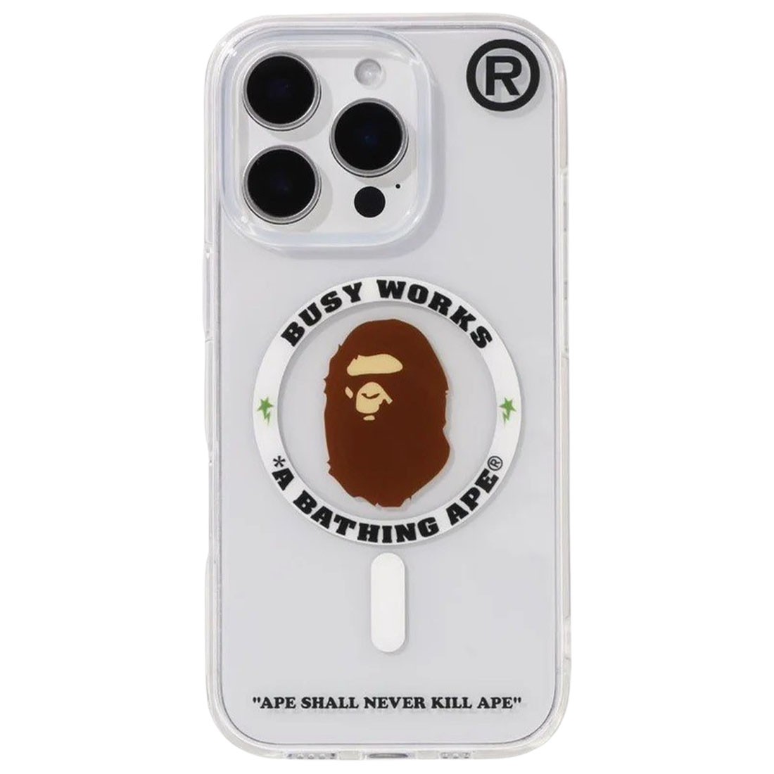A Bathing Ape Bape iPhone 16 Pro Clear Case (clear)