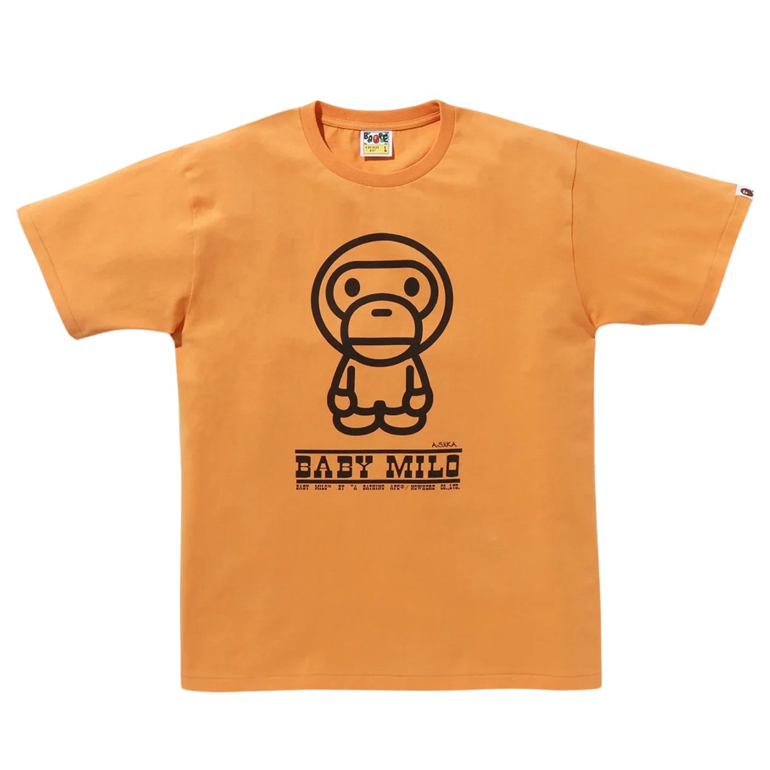 A Bathing Ape Men Classic Baby Milo Tee (orange)