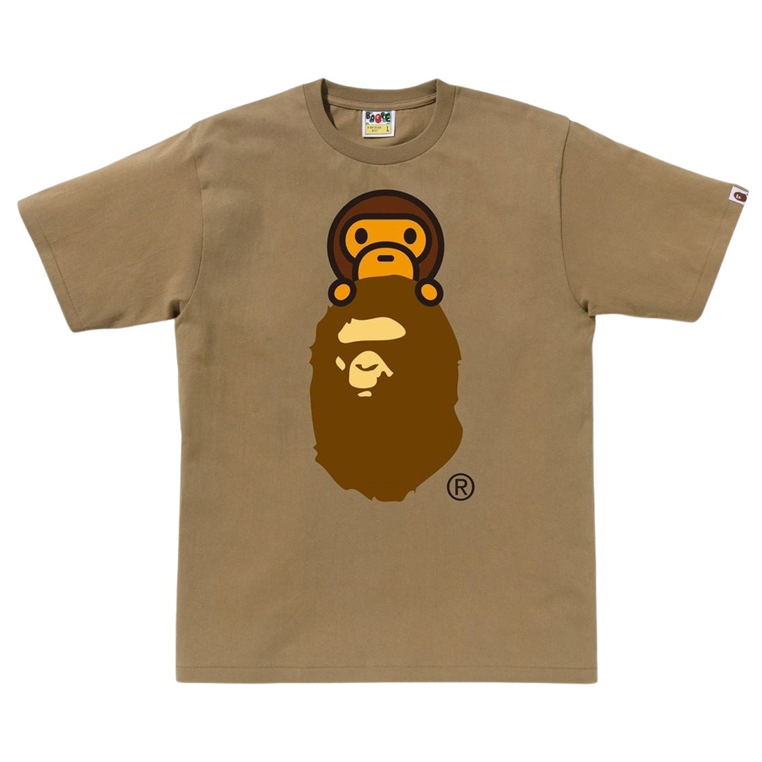 A Bathing Ape Men Milo On Ape Head Tee (beige)