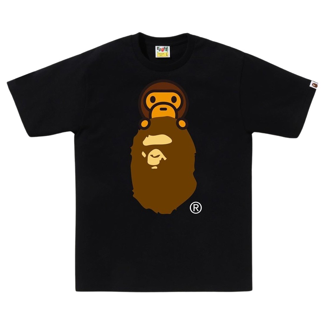 A Bathing Ape Men Milo On Ape Head Tee (black)