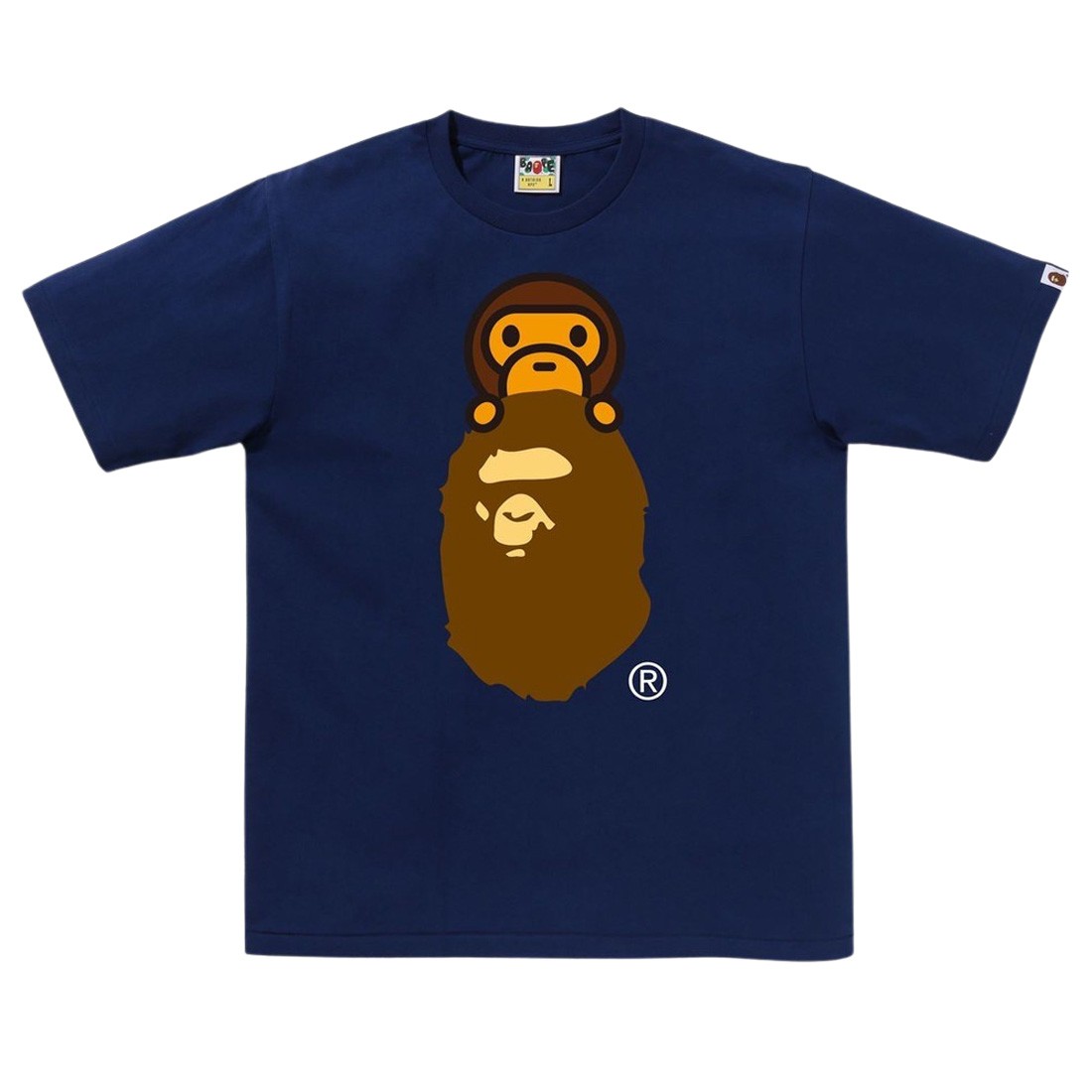 A Bathing Ape Men Milo On Ape Head Tee (navy)