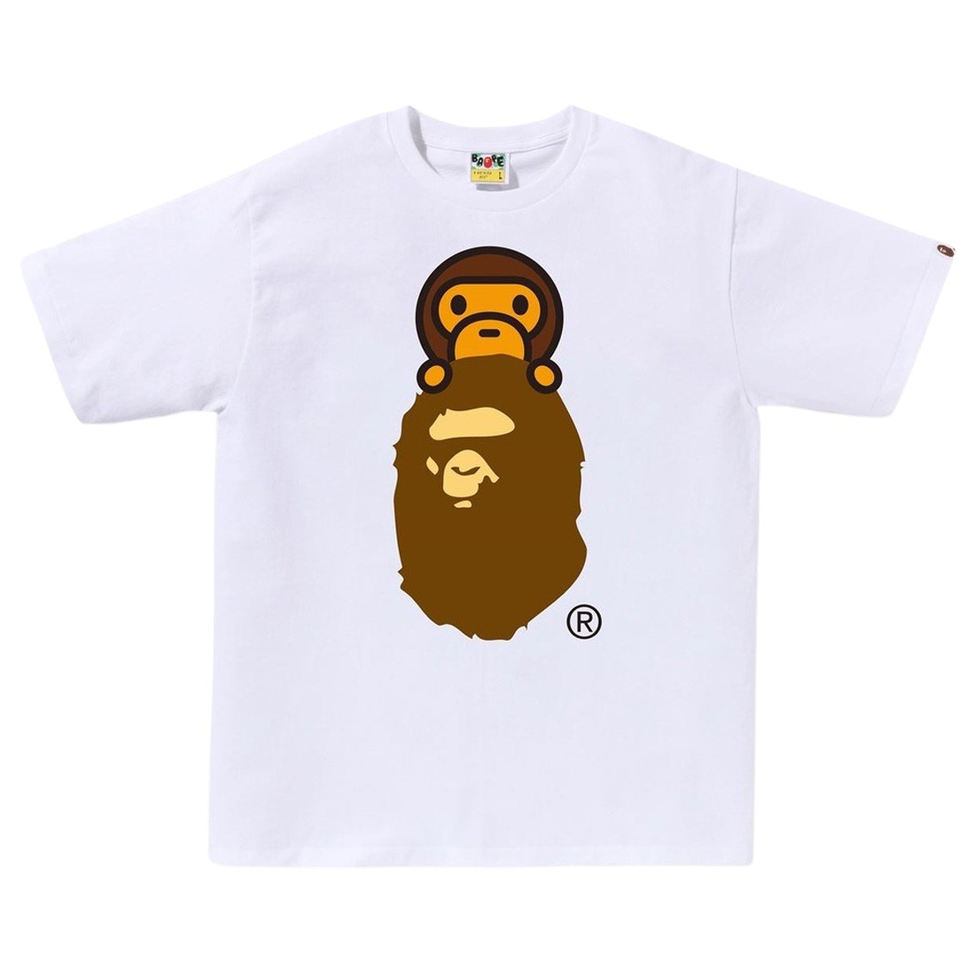 A Bathing Ape Men Milo On Ape Head Tee (white)