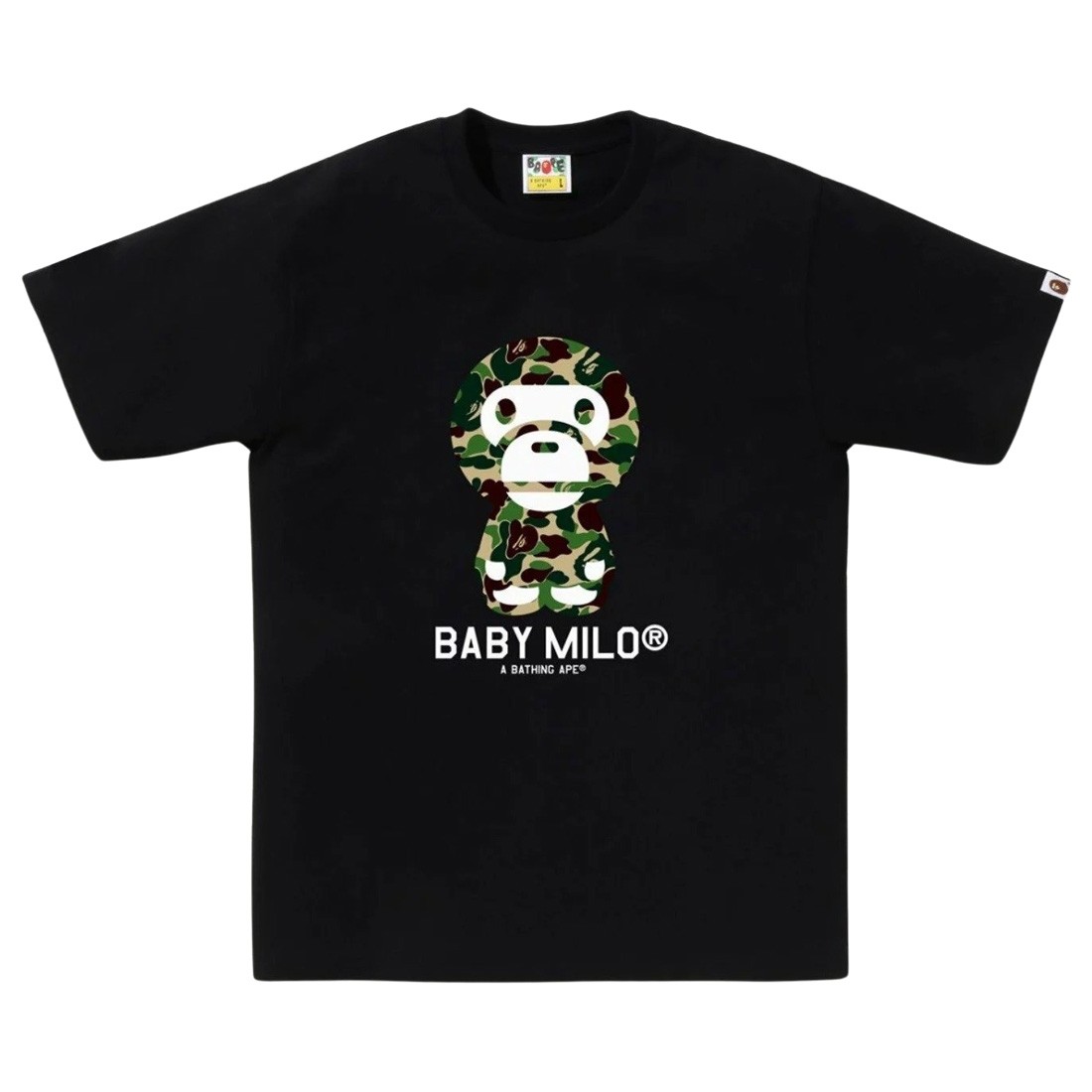 A Bathing Ape Men ABC Camo Baby Milo Tee (black / green)