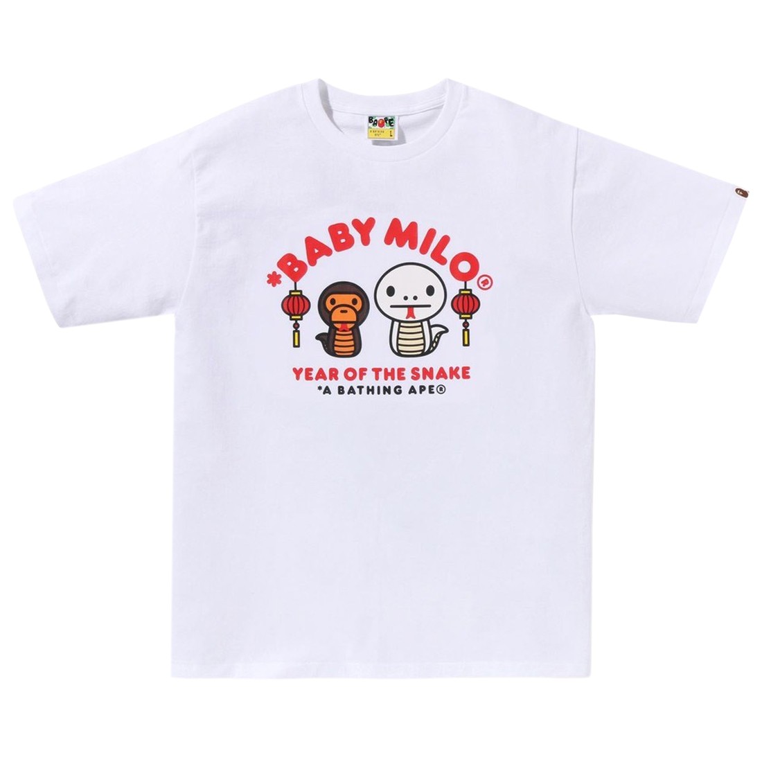 A Bathing Ape Men Year Of The Snake Baby Milo Tee (white)