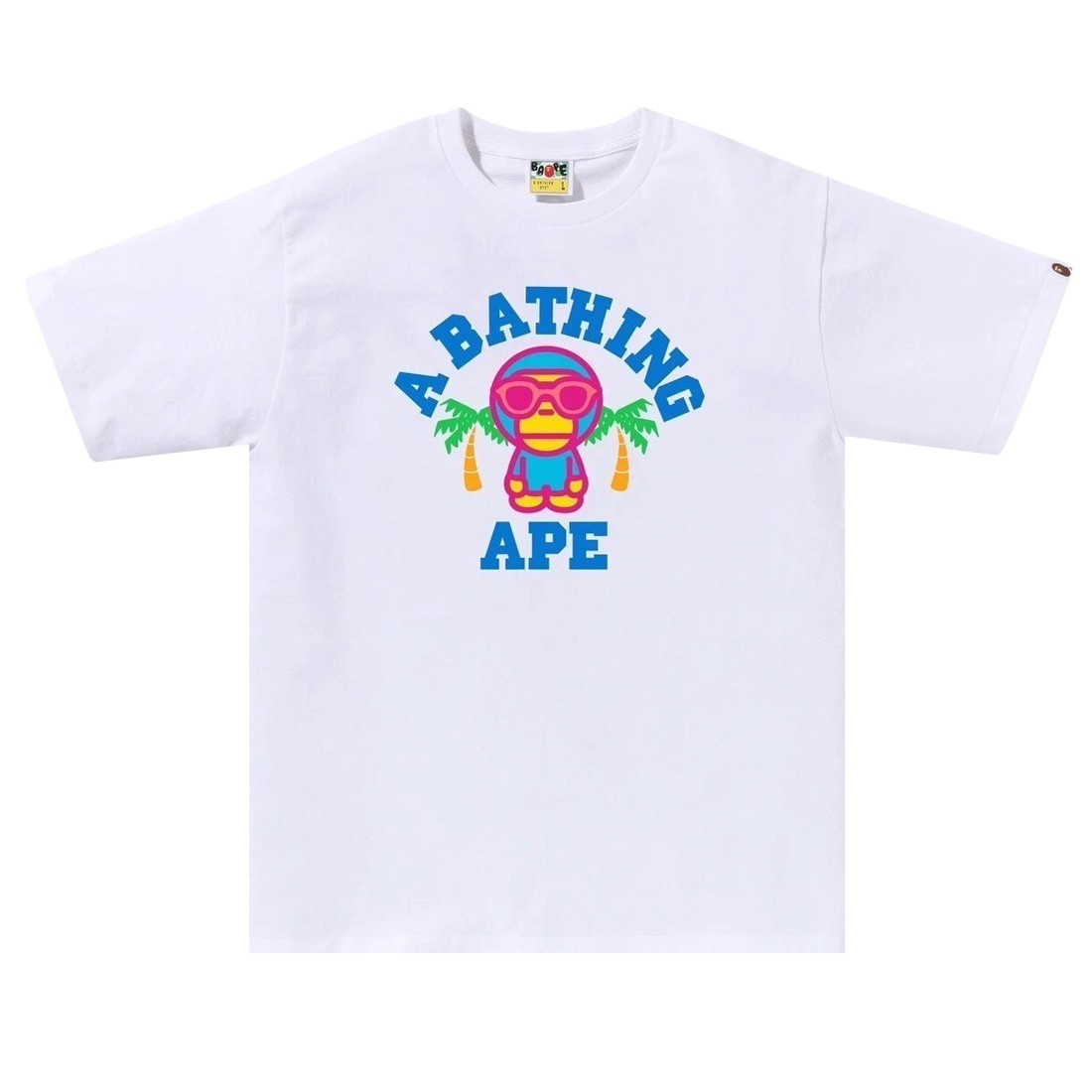 A Bathing Ape Men Colors Milo College Summer Tee (white)
