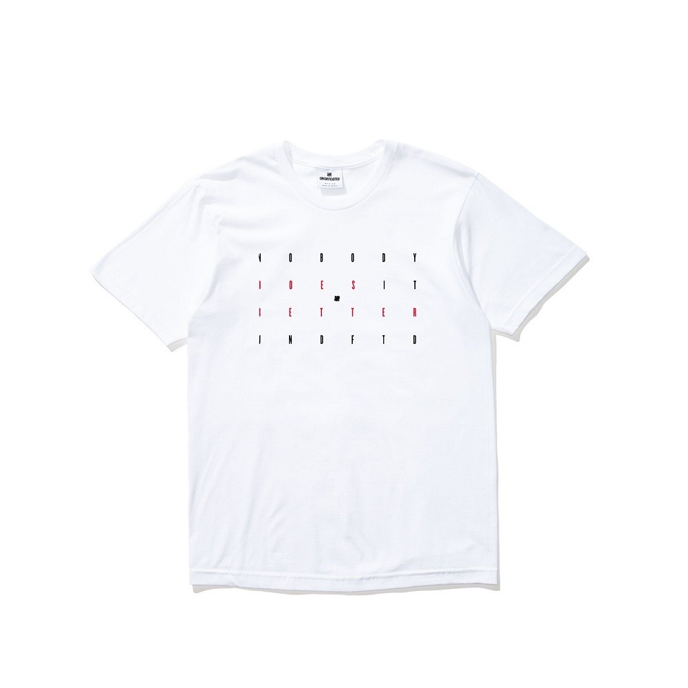 Undefeated Men Nobody Tee (white)