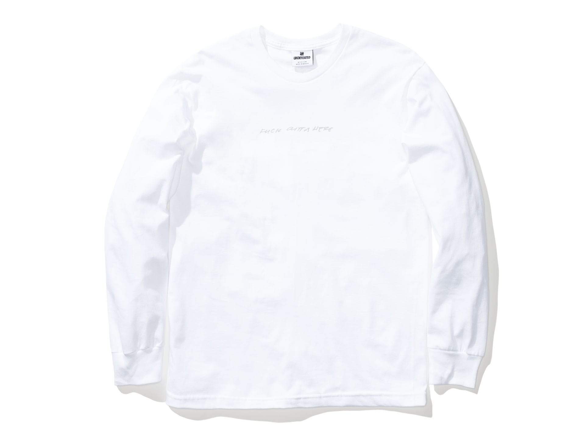 Undefeated Men Fuck Out Of Here LS Tee (white)