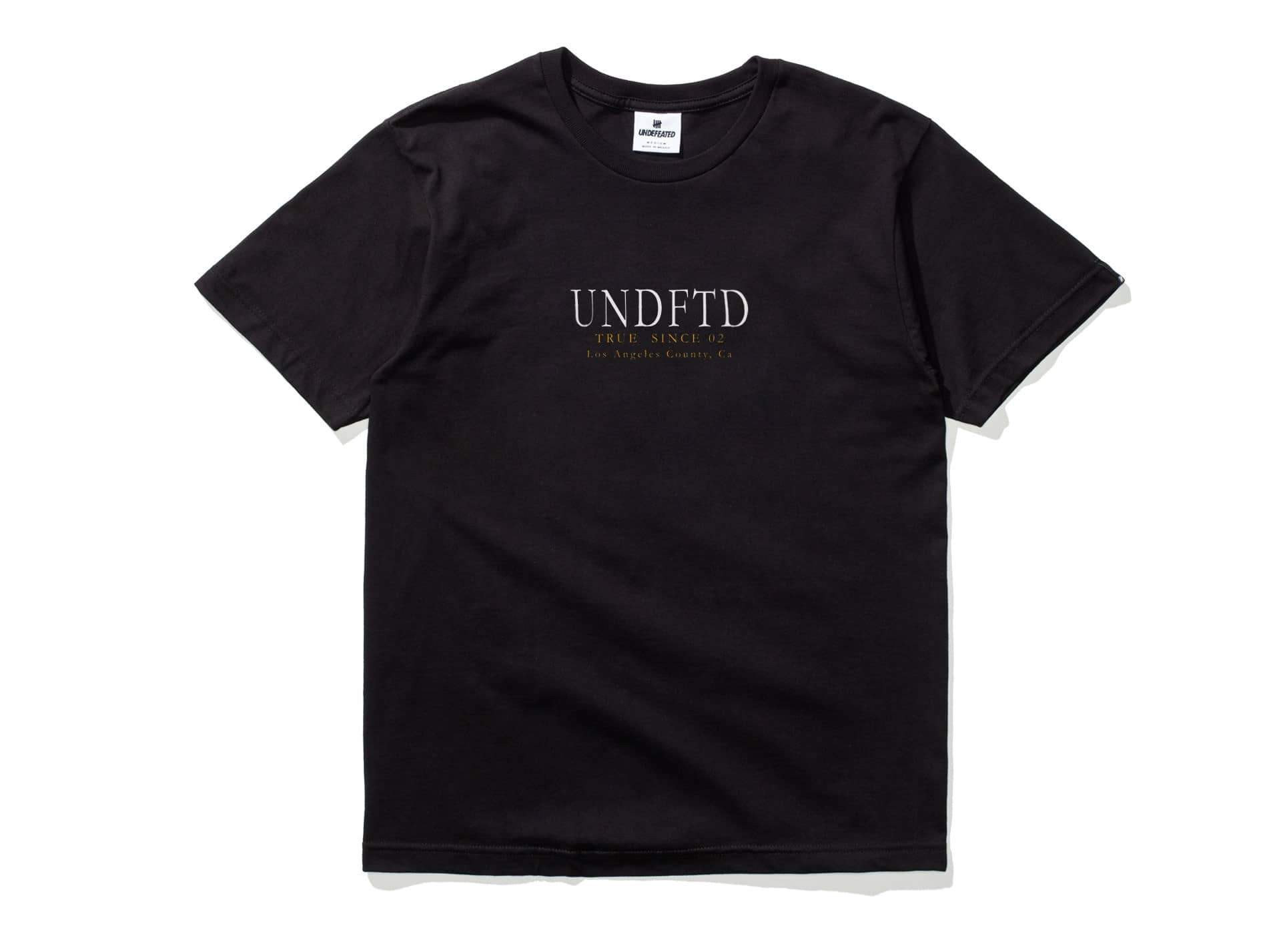 Undefeated Men True Since 02 Tee (black)