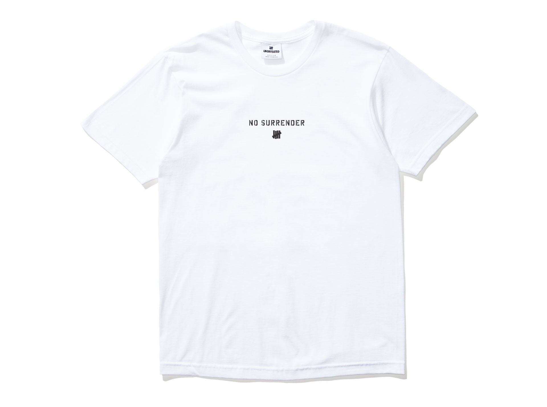 Undefeated Men No Surrender Tee (white)