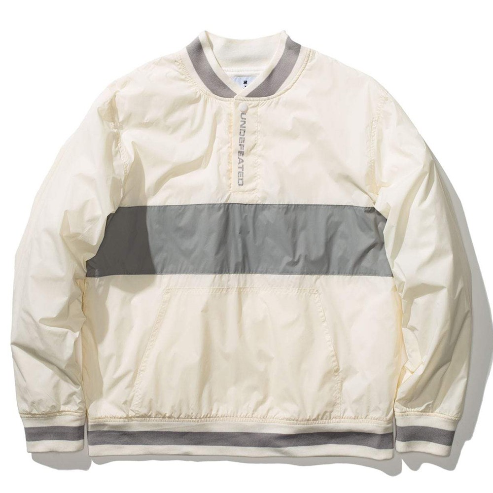 Undefeated Men Nylon Pullover Jacket (white)