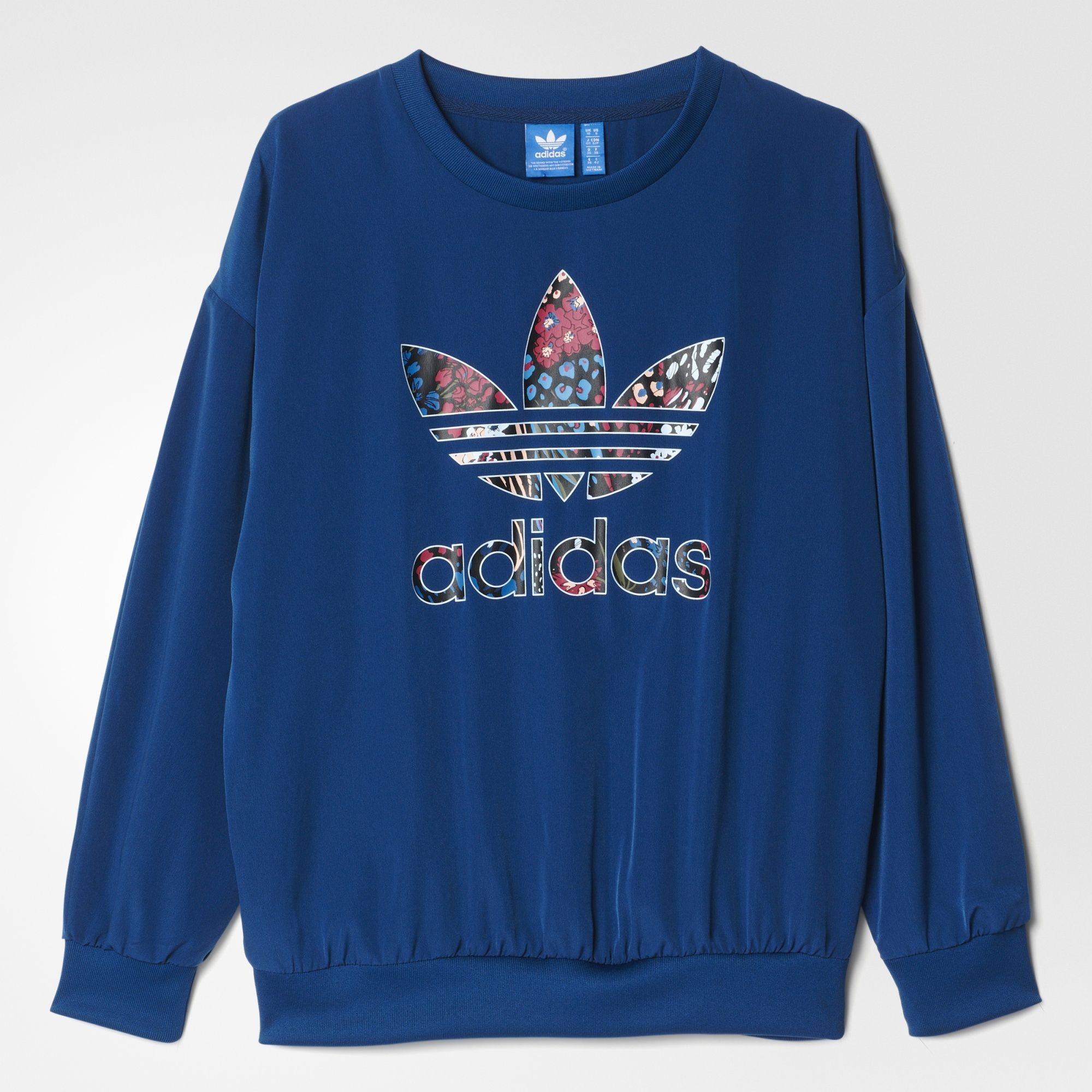 Adidas Women Trefoil Sweatshirt (blue / tech steel)