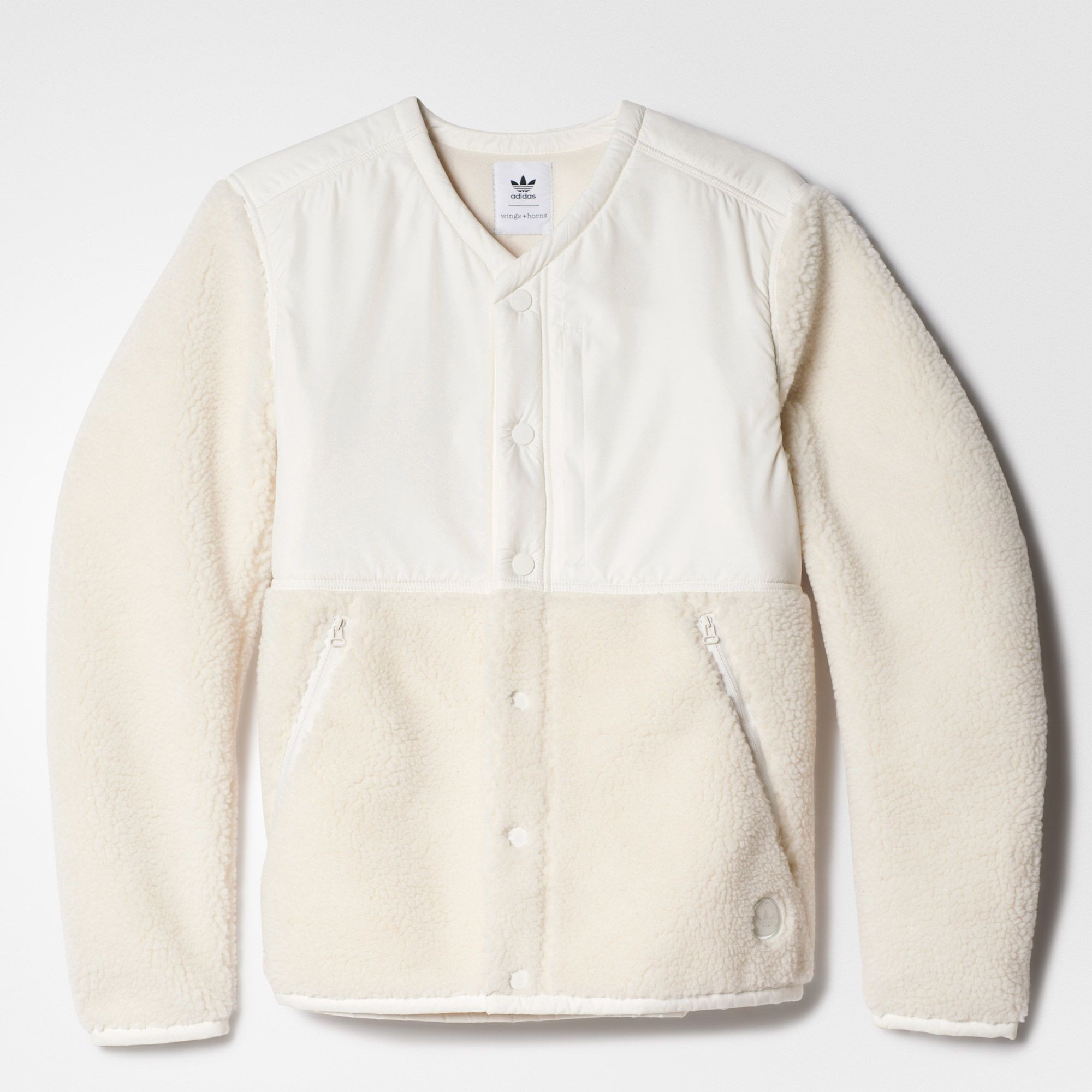 Adidas Consortium x Wings And Horns Men Sherpa Jacket (white / off white)