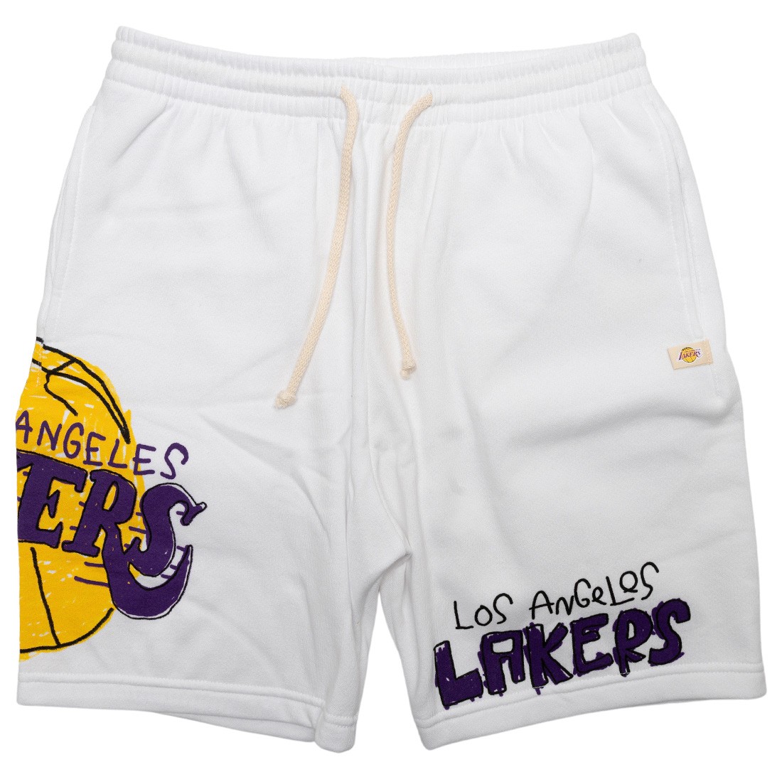 After School Special x NBA Men Lakers Doodle Shorts (white)
