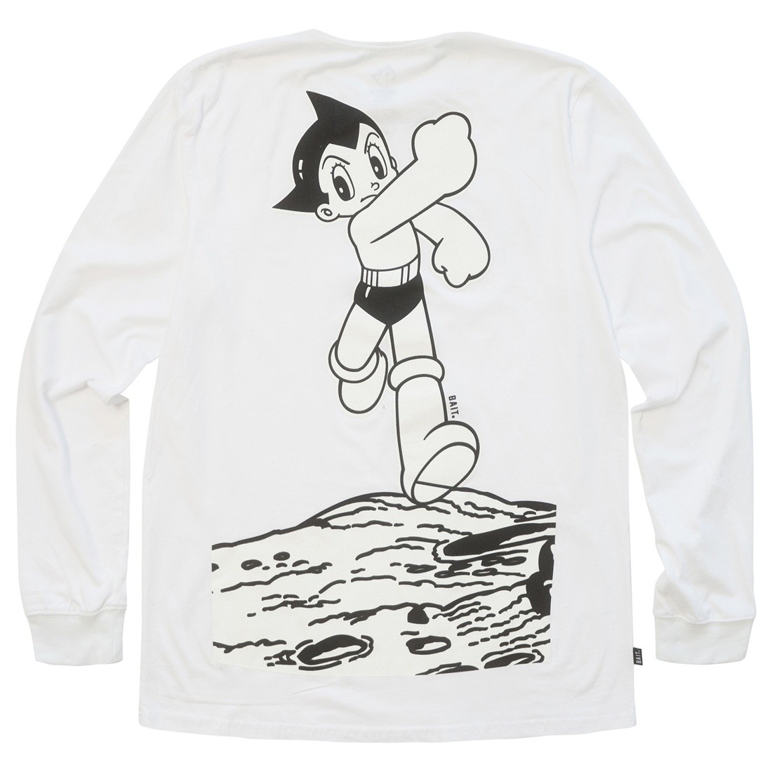 BAIT x Astro Boy Men Crater Glow In The Dark Long Sleeve Tee (white)