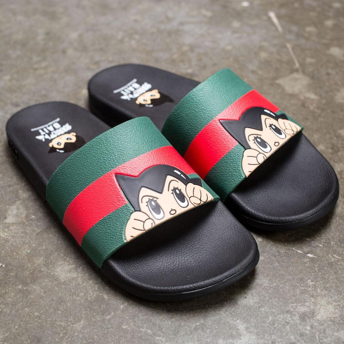 BAIT x Astro Boy Men Face Logo Slides (black)