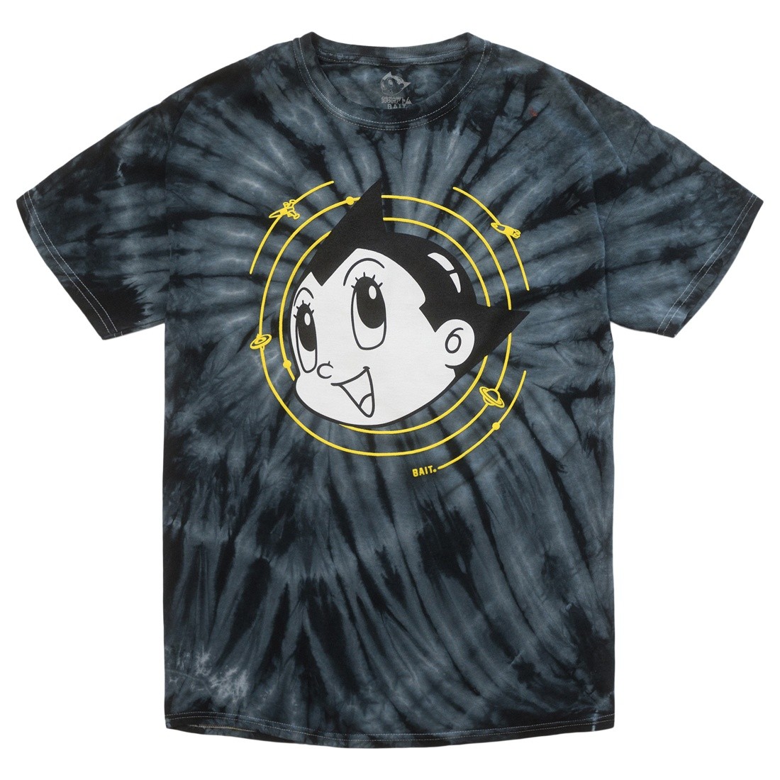 BAIT x Astro Boy Men Spiral Tie Dye Glow In The Dark Tee (black / green)