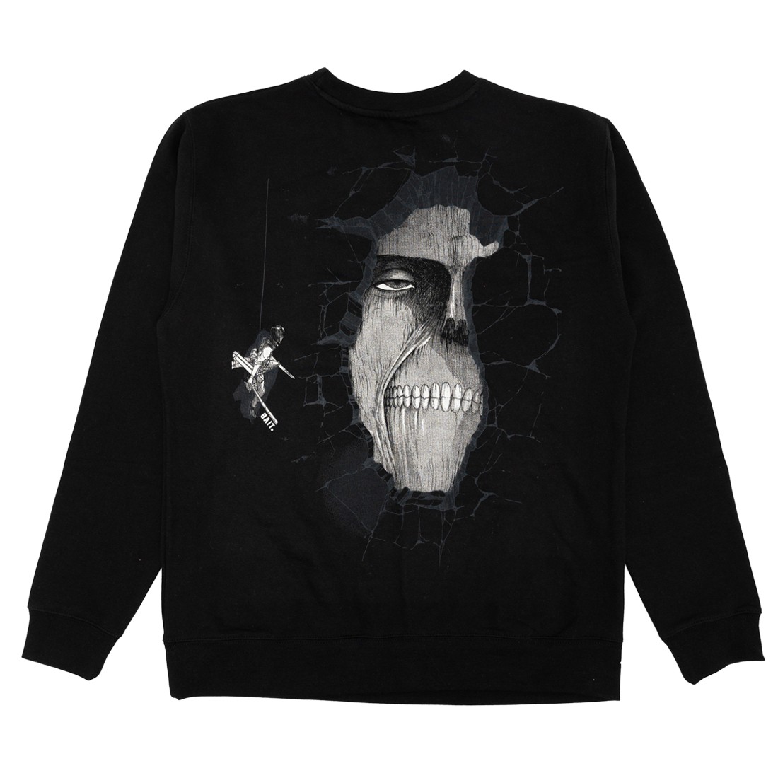 BAIT x Attack On Titan Men Mikasa Crewneck Sweater (black)
