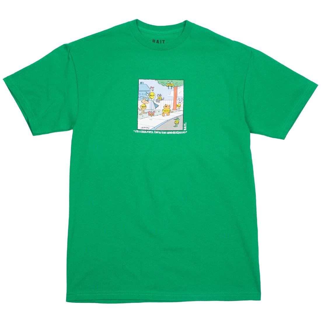 BAIT x Heathcliff Men It's A Beautiful Day Tee (green)