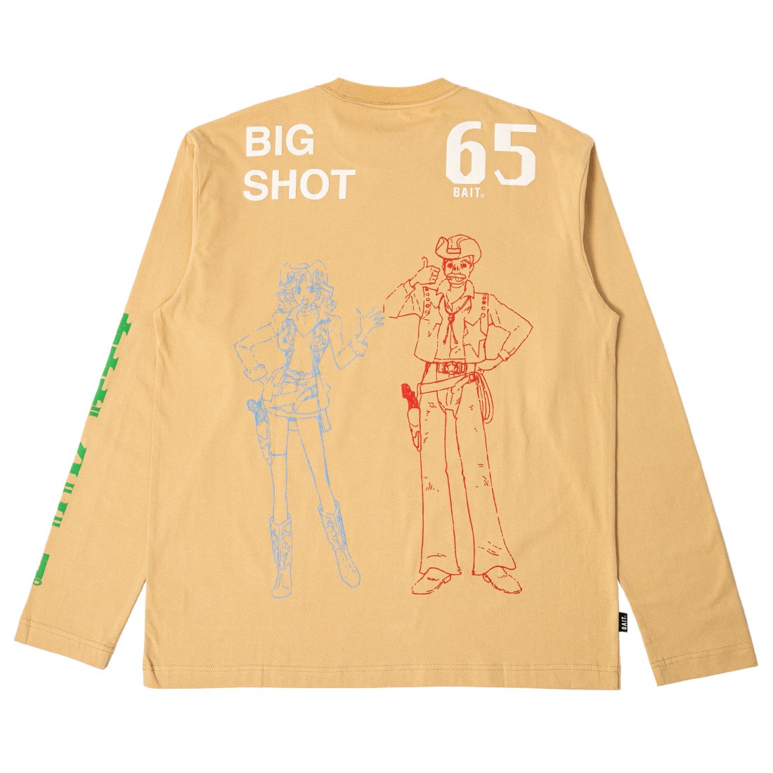 BAIT x Cowboy Bebop Men Big Shot Long Sleeve Tee (sand)