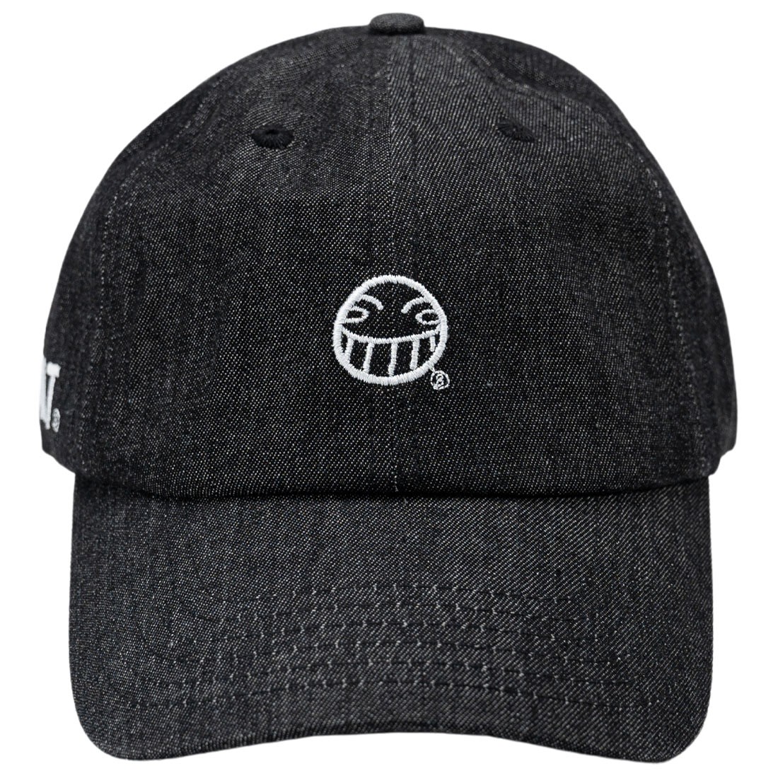 BAIT x Cowboy Bebop Smiley Strapback Denim Cap (black)