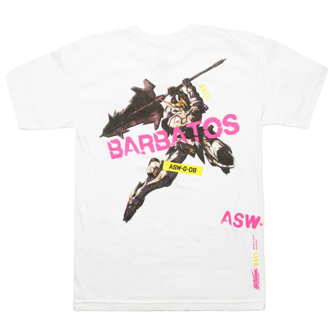 BAIT x Gundam Universe Men Barbatos Tee (white)