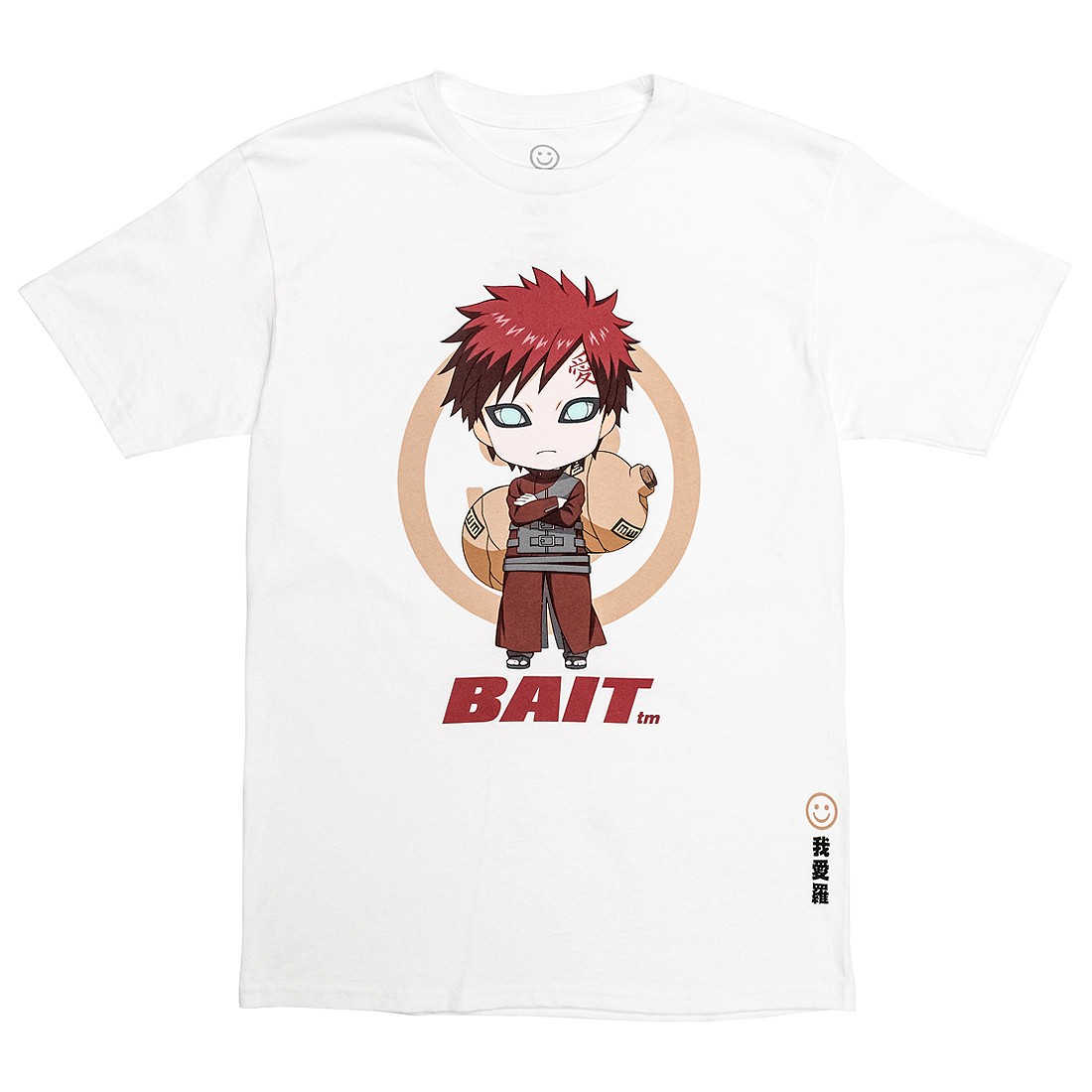 BAIT x Goodsmile x Nendoroid Naruto Men Gaara Chibi Tee (white)	