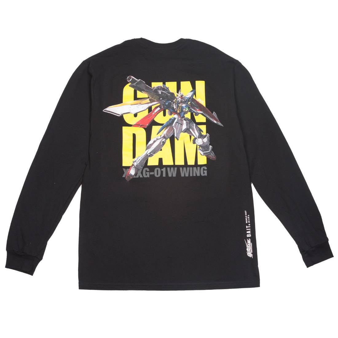 BAIT x Gundam Universe Men Wing Gundam Long Sleeve Tee (black)