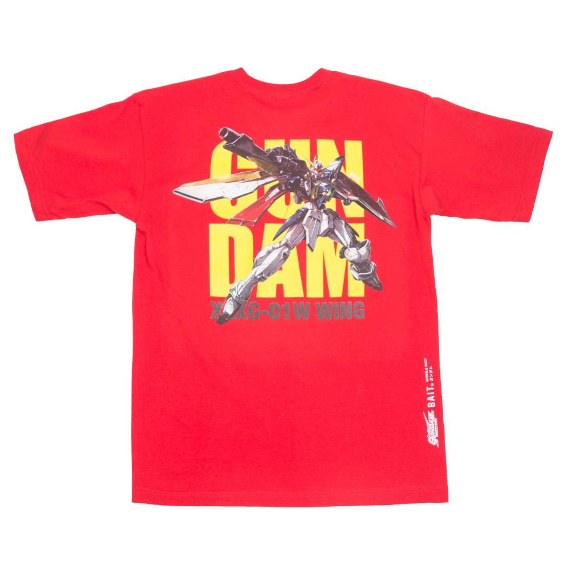 BAIT x Gundam Universe Men Wing Gundam Tee (red)