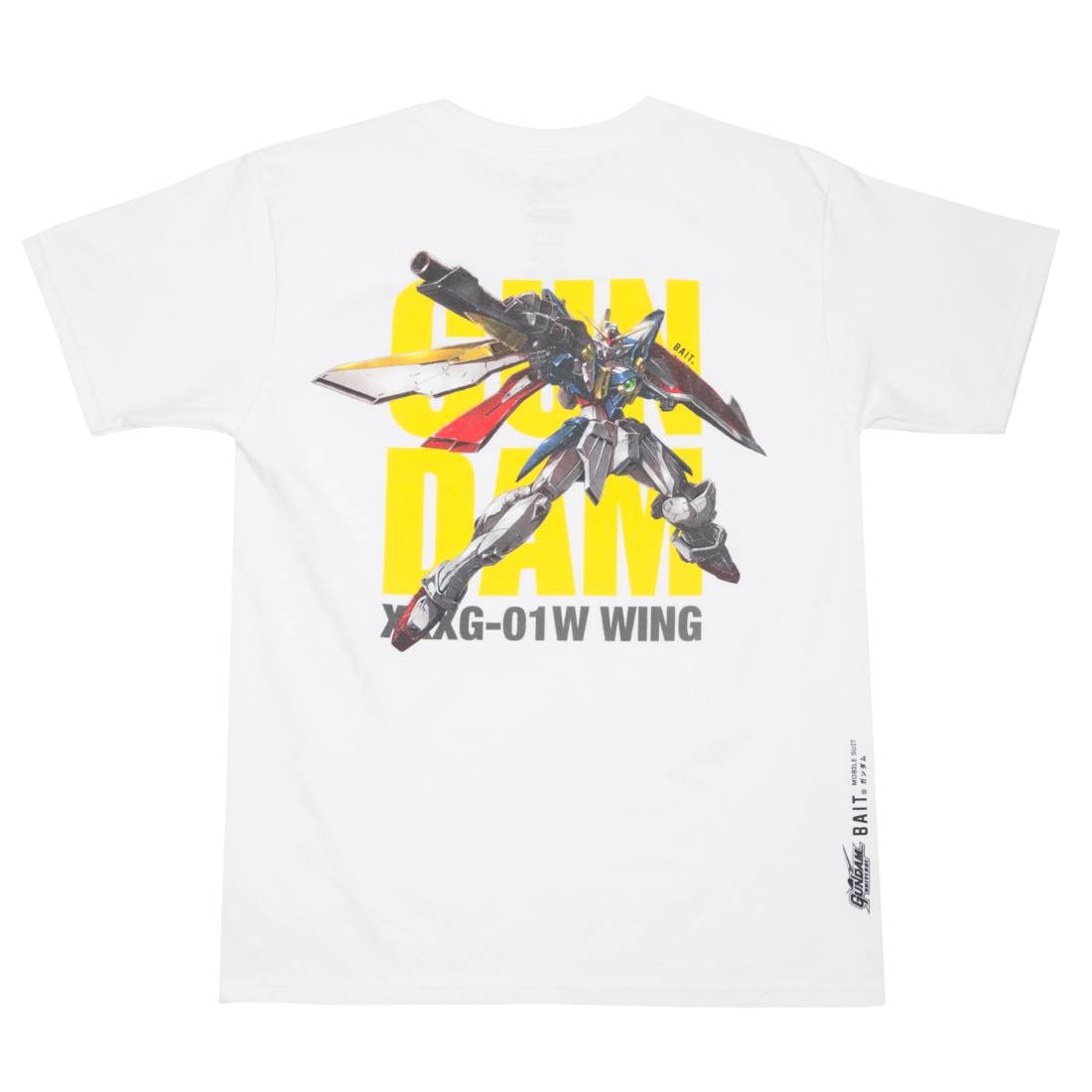 BAIT x Gundam Universe Men Wing Gundam Tee (white)