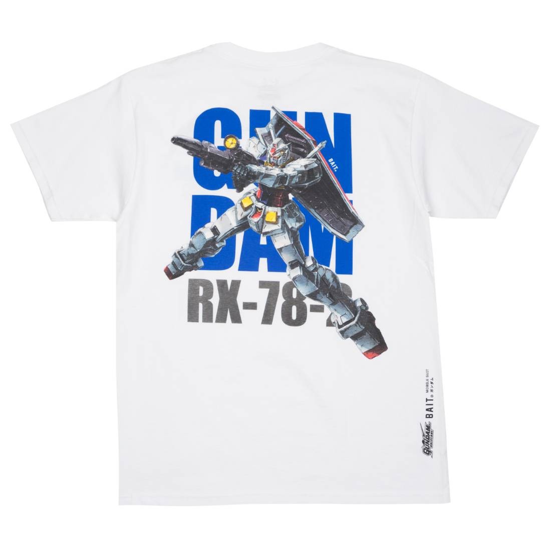 BAIT x Gundam Universe Men RX-78-2 Gundam Tee (white)