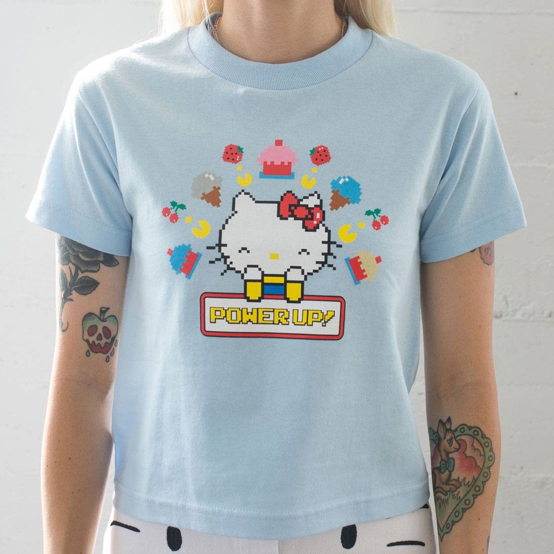 BAIT x Sanrio x Pac-Man Women Power Up Tee (blue)