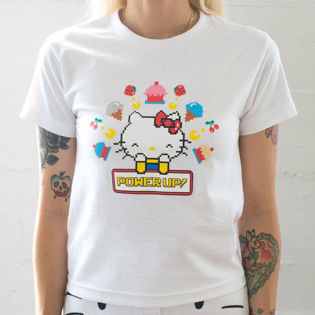 BAIT x Sanrio x Pac-Man Women Power Up Tee (white)