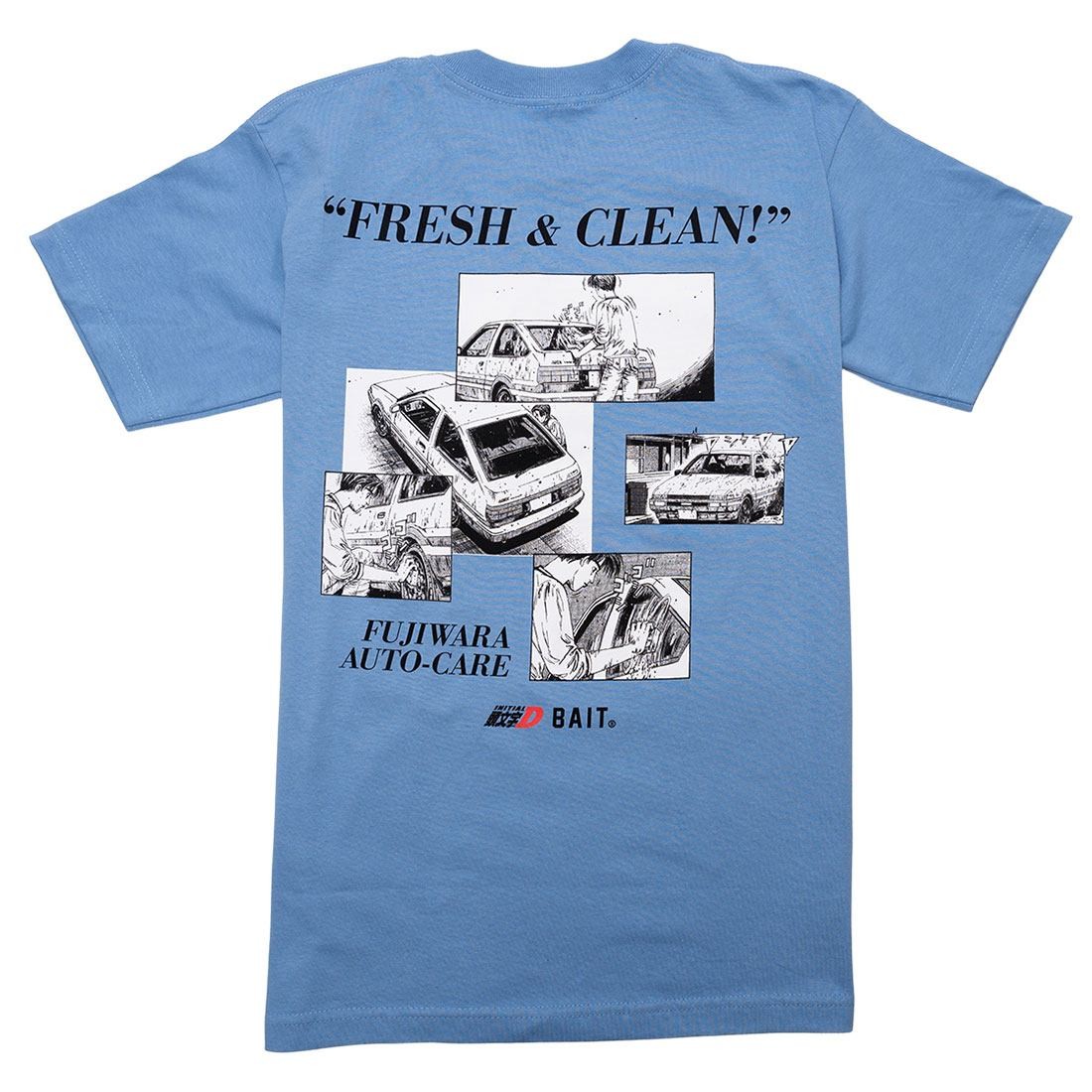 BAIT x Initial D Men So Fresh So Clean Tee (blue)