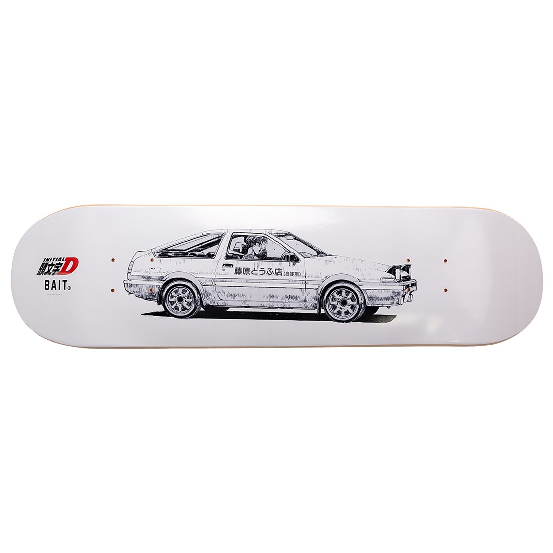 BAIT x Initial D Trueno Skatedeck (white)