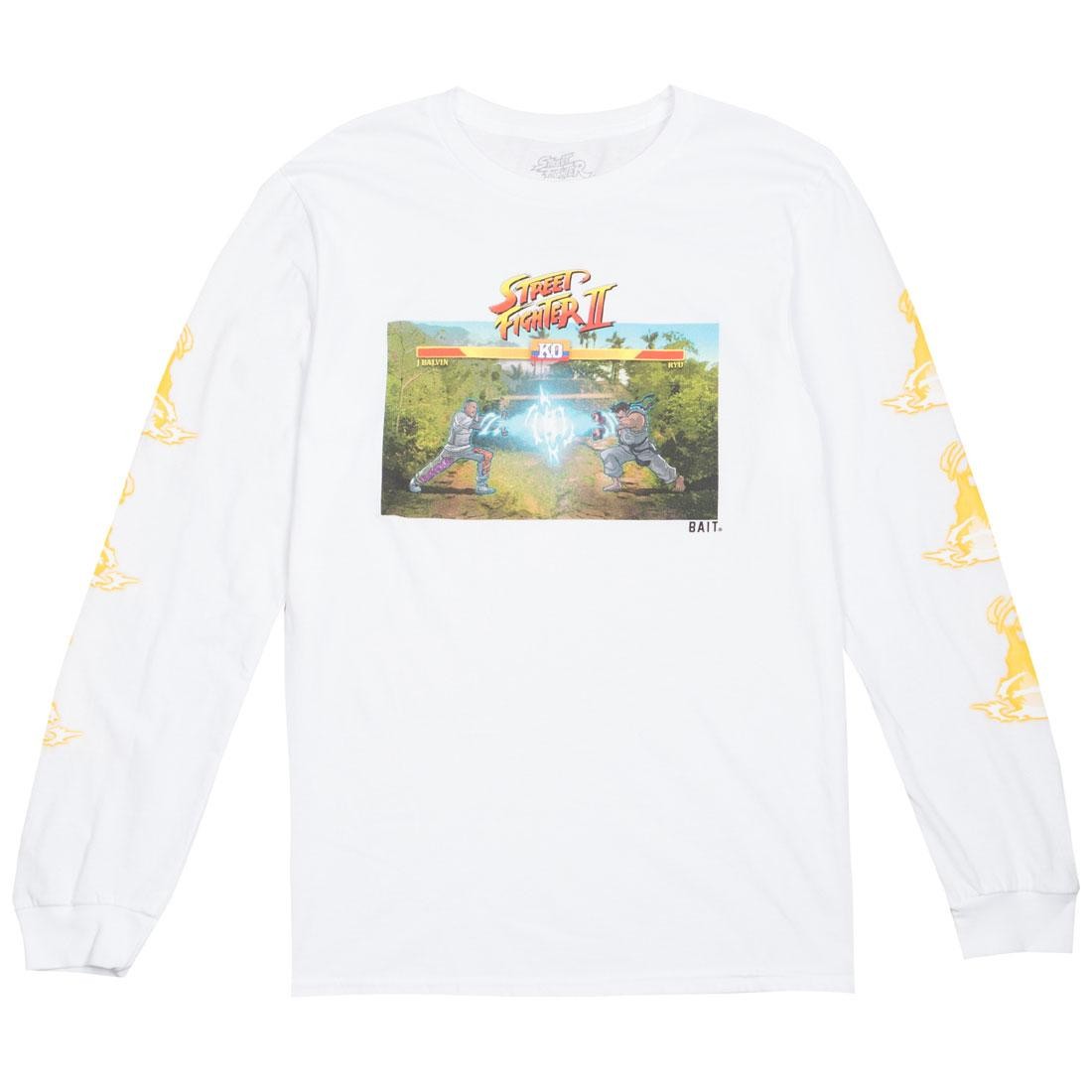 BAIT x Street Fighter x JBALVIN Men Hadouken Long Sleeve Tee (white)