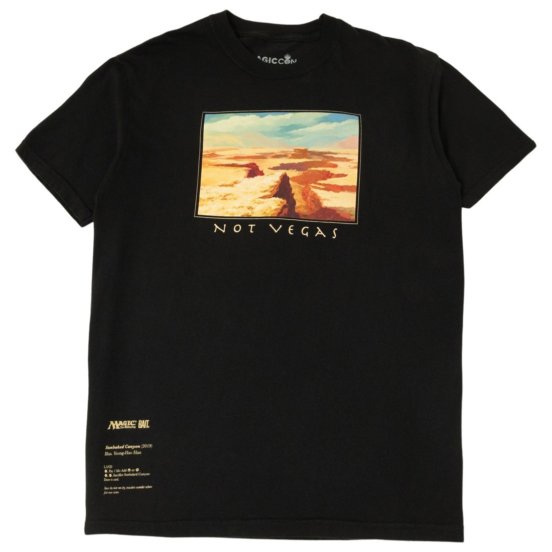 BAIT x Magic The Gathering x MagicCon Men Not Vegas Tee (black / washed)