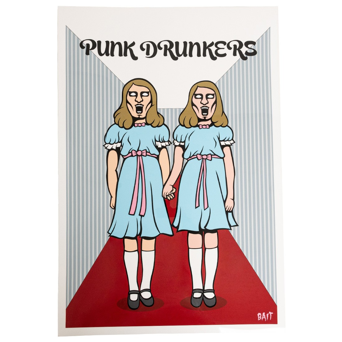 BAIT x Punk Drunker 24x36 Crystal HQ Print - Twins (blue / multi)