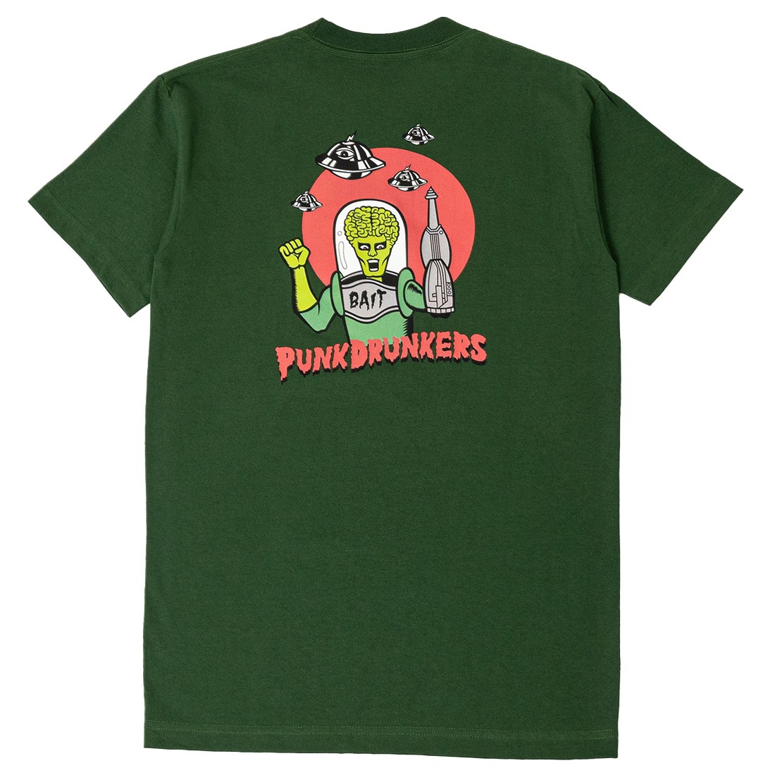 BAIT x Punk Drunkers Men Alien Tee (green)