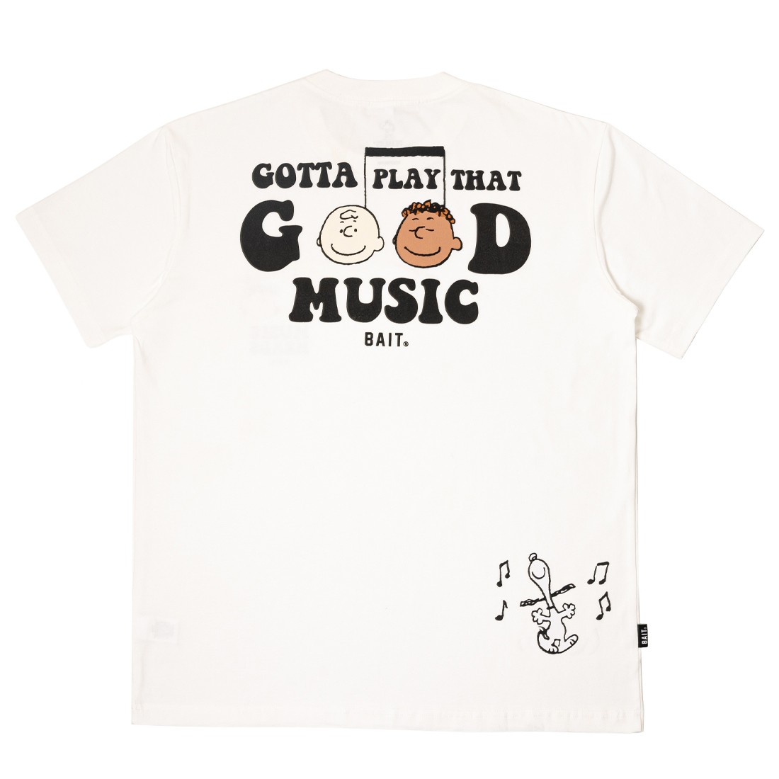 BAIT x Peanuts Men Good Music Tee (white)