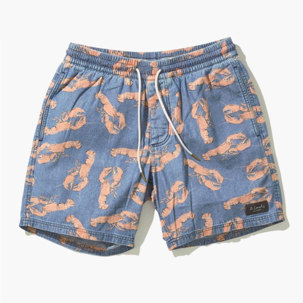 Barney Cools Men Poolside Shorts (blue / lobster)