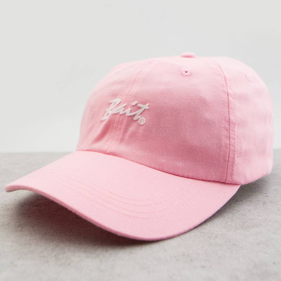 BAIT Script Logo Dad Cap (light pink)