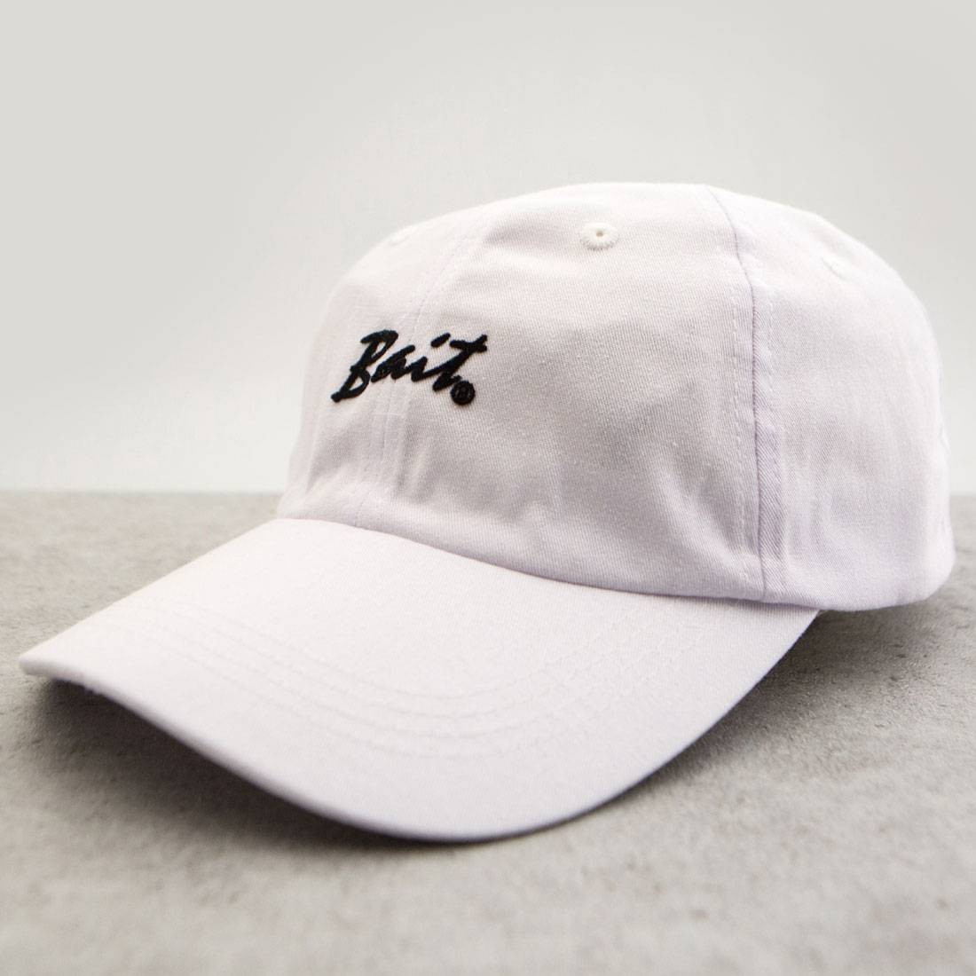 BAIT Script Logo Dad Cap (white)