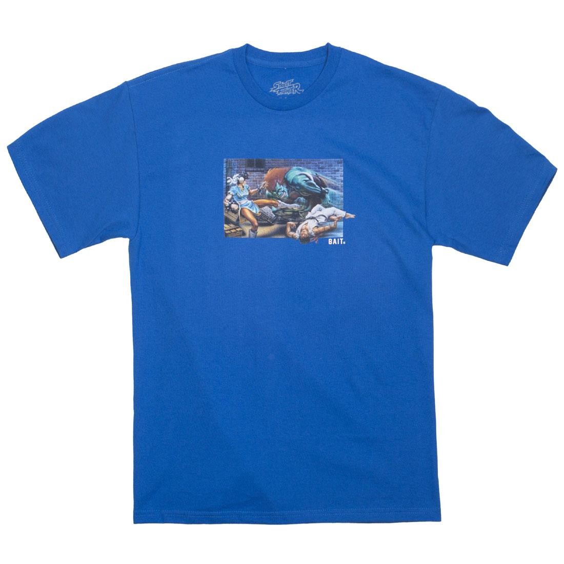 BAIT x Street Fighter Men The World Warrior Tee (blue / royal blue)