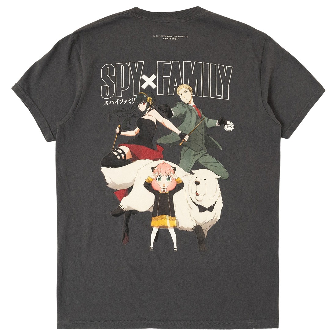 BAIT x Spy x Family Men Family Tee (gray / graphite)
